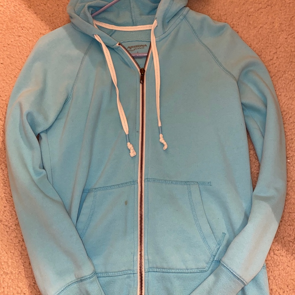 Baby blue zip up